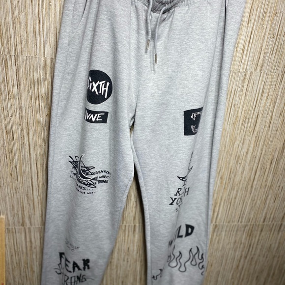 SIXTH JUNE PARISCREW LOVE JOGGER size XL GRAY tote 5 - Picture 6 of 10